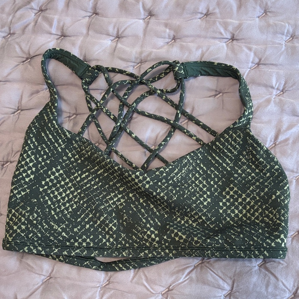 lululemon athletica Green Sports Bra